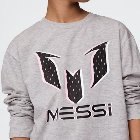 Kids Soccer Shirt, Messi Graphic Long Sleeve T-Shirt, Gap, NWT - Picture 3 of 5